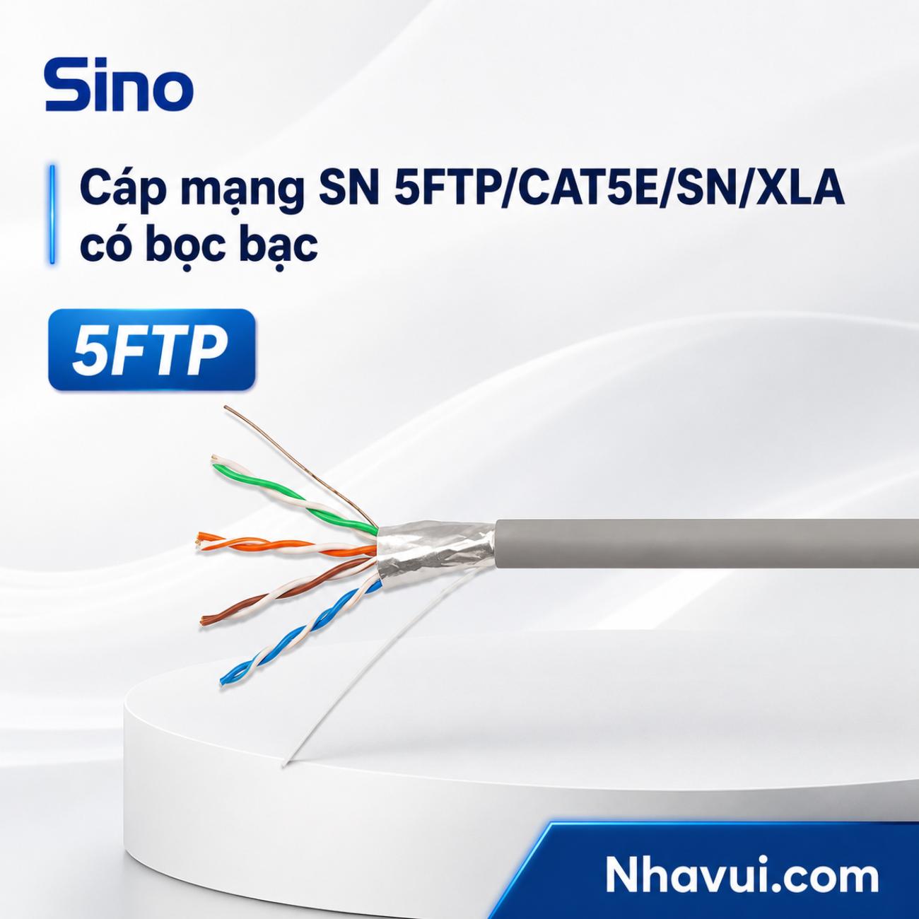 Cáp mạng Sino Cat5e, Cat6 UTP/FTP 305m